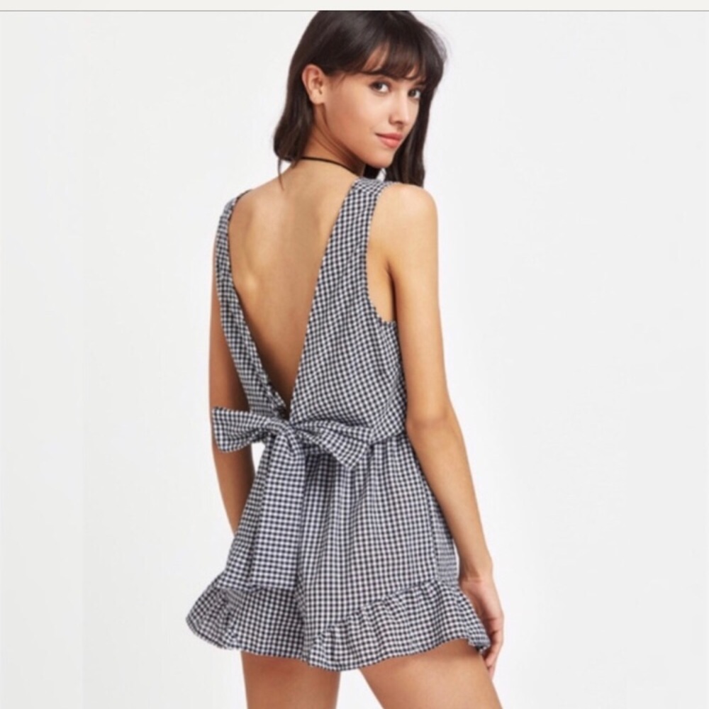 Gingham jumpsuit